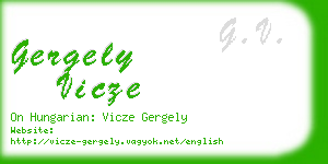 gergely vicze business card